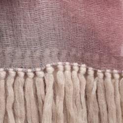 Emporio Armani Ombre Mohair & Silk Fringed Scarf