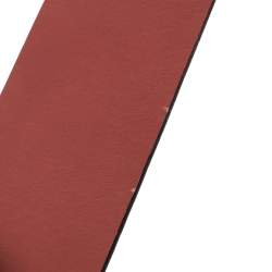 مملوكة مسبقًا Emporio Armani Rose Gold Leather Waist Buckle Belt 