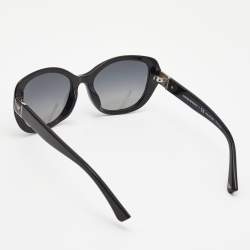 Pre Owned Emporio Armani Black Gradient Polarized Sunglasses