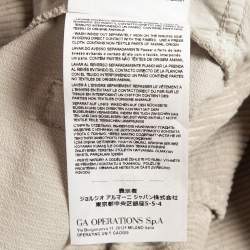 Emporio Armani Beige Corduroy High Rise Skinny Jeans L Waist 32"