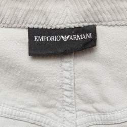 Emporio Armani Beige Corduroy High Rise Skinny Jeans L Waist 32"
