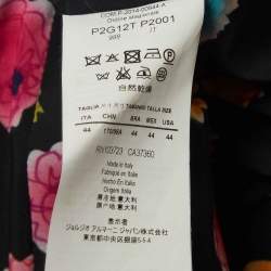 Pre Owned Emporio Armani Black Wool Single Breasted Blazer M