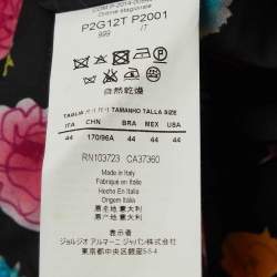 Pre Owned Emporio Armani Black Wool Single Breasted Blazer M