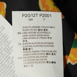 Pre Owned Emporio Armani Black Wool Single Breasted Blazer M