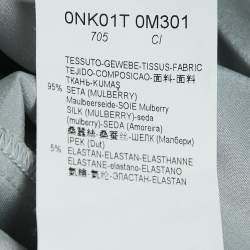 Pre Owned Emporio Armani Grey Satin Tank Top XL