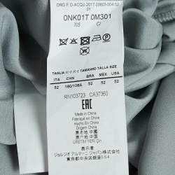 Pre Owned Emporio Armani Grey Satin Tank Top XL