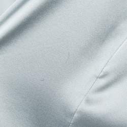 Pre Owned Emporio Armani Grey Satin Tank Top XL