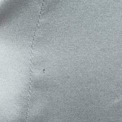 Pre Owned Emporio Armani Grey Satin Tank Top XL