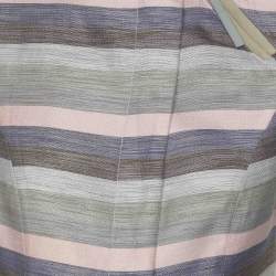 Pre Owned Emporio Armani Multicolor Striped Cotton Sleeveless Vest S