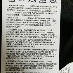 Pre Owned Emporio Armani Black Teddy and Rhinestone Embellished Jersey T-Shirt S