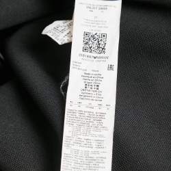 Emporio Armani Black Synthetic Knit Belted Coat 