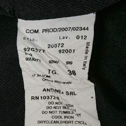 Pre Owned Emporio Armani Black Wool Blend Tailored Blazer S