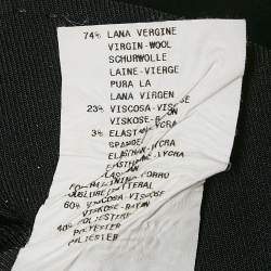 Pre Owned Emporio Armani Black Wool Blend Tailored Blazer S