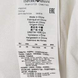 Pre Owned Emporio Armani Multicolor Printed Cotton Blend Sleeveless Maxi Dress L