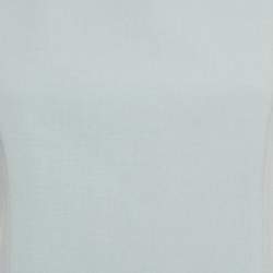 Pre Owned Emporio Armani Grey Crepe Sleeveless Mini Dress M