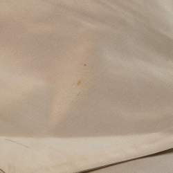 Pre Owned Emporio Armani Beige Synthetic Asymmetric Skirt M