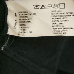Pre Owned Emporio Armani Black Turtleneck Pocket Detail Long Sleeve Pullover L