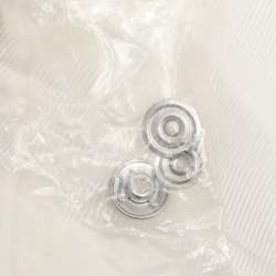 Pre Owned Emporio Armani White Fabric Button Front Top S