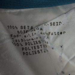 Pre Owned Emporio Armani Blue Felt Panel Detail Sleeveless Top L