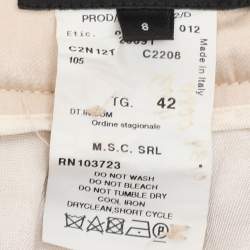Emporio Armani Beige Rib Knit Midi Skirt M