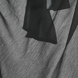 Emporio Armani Black Sheer Crepe Sleeveless Top M