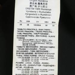 Pre Owned Emporio Armani Black Sequin Silk Tank Top M