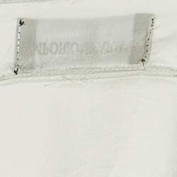 Emporio Armani Pale Grey Silk Button Front Blouse M