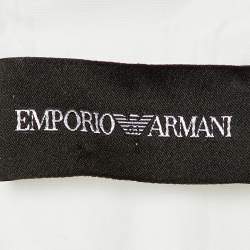 Pre Owned Emporio Armani White Cotton Button Front Shirt M 