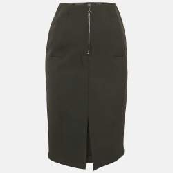 Emporio Armani Black Crepe Pencil Skirt S