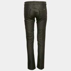 Emporio Armani Grey Sequin Embroidered Denim Dakota Jeans M Waist 29"