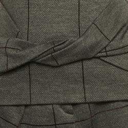 Emporio Armani Grey Checks Cotton Top and Pants Set S