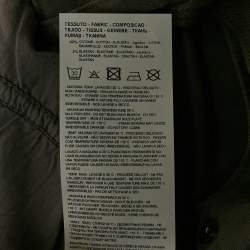 Pre Owned Emporio Armani Grey Cotton Drill Skinny Jeans L Waist 31"