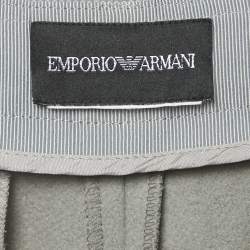 Pre Owned Emporio Armani Green Felt Cargo Pants M