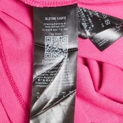 Emporio Armani Pink Mesh Pocket Detail Cotton T-Shirt M
