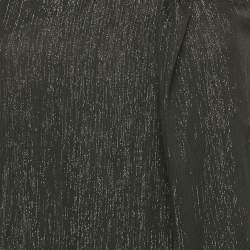 Emporio Armani Black Lurex Tank Top M