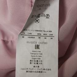 Pre Owned Emporio Armani Lavender Silk Tiered Midi Dress S