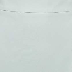 Pre Owned Emporio Armani Pale Blue Crepe Pencil Skirt L