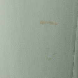 Pre Owned Emporio Armani Pale Blue Crepe Pant Suit L