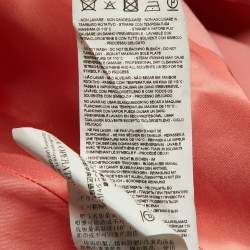 Pre Owned Emporio Armani Pink/White Crepe Top & Suit Set L