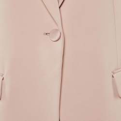 Pre Owned Emporio Armani Pink Crepe Pant Suit L