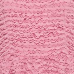 Pre Owned Emporio Armani Pink Pleated Chiffon Short Dress M