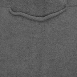 Pre Owned Emporio Armani Grey Wool Knit Top S