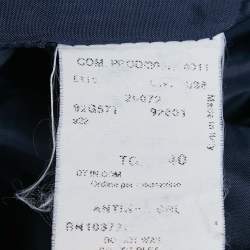 Pre Owned Emporio Armani Purple Navy Blue  Single Breasted Blazer M