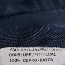 Pre Owned Emporio Armani Purple Navy Blue  Single Breasted Blazer M