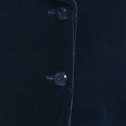 Pre Owned Emporio Armani Purple Navy Blue  Single Breasted Blazer M