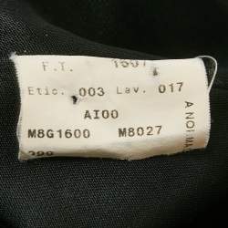 Pre Owned Emporio Armani Black Satin Crossover Blazer M