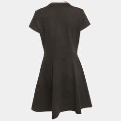 Pre Owned Emporio Armani Black Knit Short Dress M