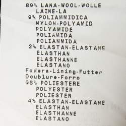 Pre Owned Emporio Armani Green Wool Pencil Skirt M