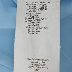 Pre Owned Emporio Armani Metallic Green Lurex Sleeveless Blazer L