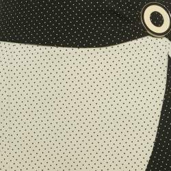 مملوكة مسبقًا تنورة إمبوريو أرماني منقطة بيضاء/سوداء كريب دراب مقاس صغير - سمول